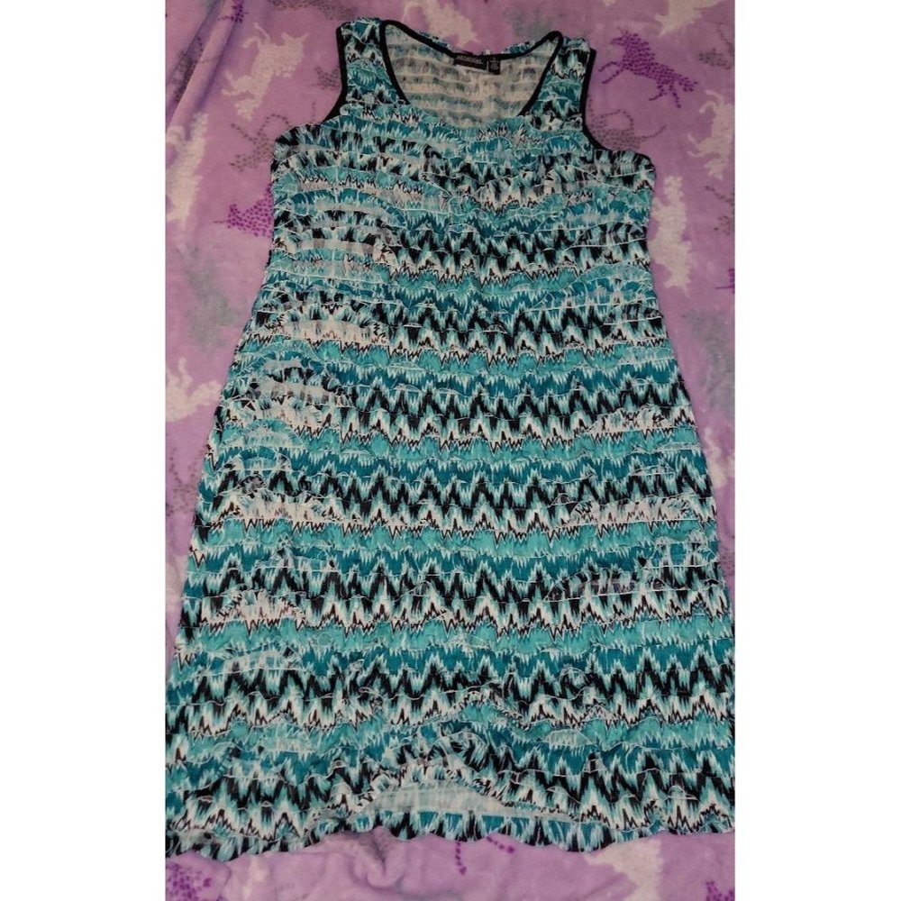 Notations Womens Large Ruffle Dress